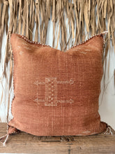 Load image into Gallery viewer, Moroccan Cactus Silk Cushion 50X50 | Terracotta Clay