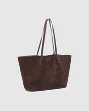 Load image into Gallery viewer, Sawyer Suedette Tote Bag | Chocolate