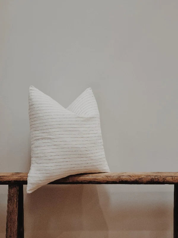 Linen Cushion | Clay Stripe
