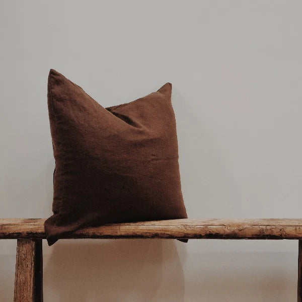 Linen Cushion | Carob