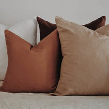 Load image into Gallery viewer, Linen Cushion | Clay
