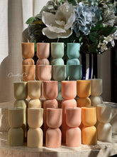 Load image into Gallery viewer, Hourglass Pillar Candle | Assorted Colours
