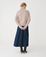 Load image into Gallery viewer, Jada Notch Hem Turtleneck Knit | Oat Marle