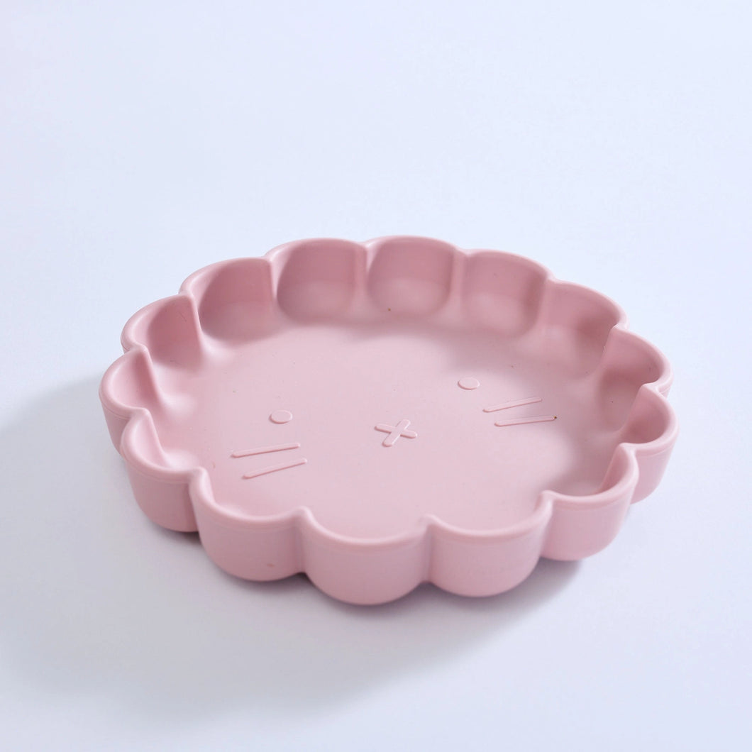 Silicone Lion Suction Plate | Dusty Rose