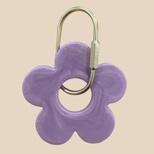 Load image into Gallery viewer, Handmade Daisy Keyring | Purple