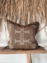 Load image into Gallery viewer, Moroccan Cactus Silk Cushion 50X50 | Brown #1