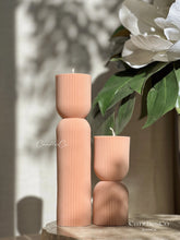 Load image into Gallery viewer, Hourglass Pillar Candle | Assorted Colours