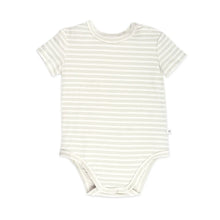 Load image into Gallery viewer, Comfy Bodysuit Short Sleeve | Sage Stripe