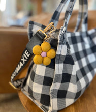 Load image into Gallery viewer, Felt Flower Keychain | Purple