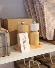 Load image into Gallery viewer, Eta 3pc Wood S&P Set 15x7cm | Ivory