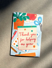 Load image into Gallery viewer, Thank You Teacher Card | Appreciation Card
