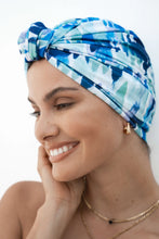 Load image into Gallery viewer, Dahlia Shower Cap | Resort Blu