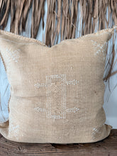 Load image into Gallery viewer, Moroccan Cactus Silk Cushion 50X50 | *Imperfect - Mustard #1