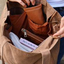 Load image into Gallery viewer, Everyday Pocket Tote | Mocha