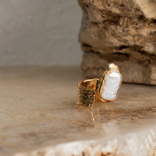 Load image into Gallery viewer, Erytheia Pearl Wrap Ring
