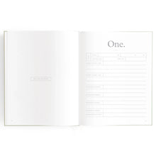 Load image into Gallery viewer, Baby Book Sage Stripe - 3rd Edition