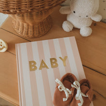 Load image into Gallery viewer, Baby Book Coffee Stripe - 3rd Edition