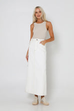 Load image into Gallery viewer, OSLO MAXI SKIRT | WHITE DENIM
