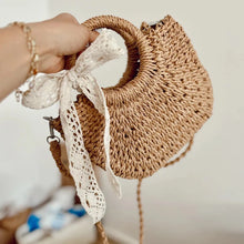 Load image into Gallery viewer, Woven Wicker Beach Bag
