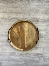 Load image into Gallery viewer, Erik Wood Tray with Metal Handles