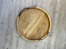 Load image into Gallery viewer, Erik Wood Tray with Metal Handles