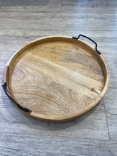 Load image into Gallery viewer, Erik Wood Tray with Metal Handles