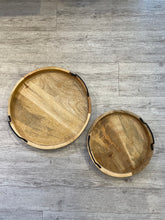 Load image into Gallery viewer, Erik Wood Tray with Metal Handles