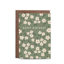 Load image into Gallery viewer, Happy Birthday Floral Pattern Greeting Card