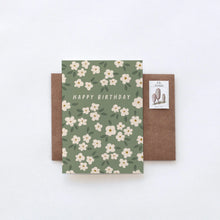 Load image into Gallery viewer, Happy Birthday Floral Pattern Greeting Card