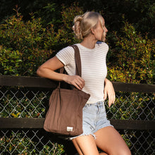 Load image into Gallery viewer, Midi Pocket Tote | Chocolate Brown