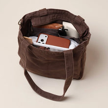 Load image into Gallery viewer, Midi Pocket Tote | Chocolate Brown