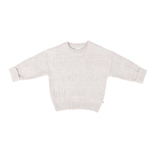 Load image into Gallery viewer, Rainbow Decorative Knit Jumper | Oatmeal Rainbow