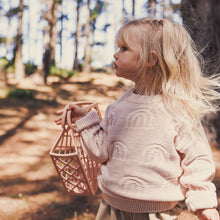 Load image into Gallery viewer, Rainbow Decorative Knit Jumper | Pearl Rainbow