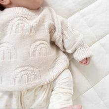 Load image into Gallery viewer, Rainbow Decorative Knit Jumper | Oatmeal Rainbow