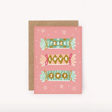 Load image into Gallery viewer, Peace Love Joy Christmas Mini Card