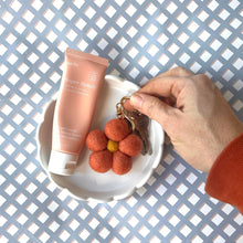 Load image into Gallery viewer, Felt Flower Keychain | Purple