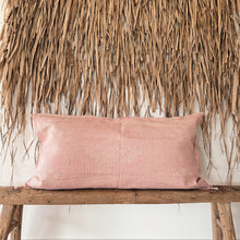 Load image into Gallery viewer, Moroccan Cactus Silk Lumbar Cushion 95x50 | Pink