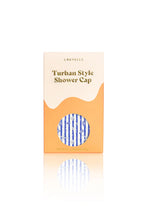Load image into Gallery viewer, Dahlia Shower Cap | Marine Stripe (Big Hair)