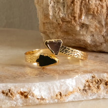 Load image into Gallery viewer, Halcyon Double Stone Cuff Bracelet