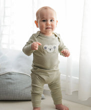 Load image into Gallery viewer, Organic Cotton Long Sleeve Bodysuit | Chenille Koala Bear