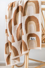 Load image into Gallery viewer, Organic Cotton Knitted Rainbow Blanket