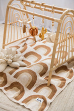 Load image into Gallery viewer, Organic Cotton Knitted Rainbow Blanket