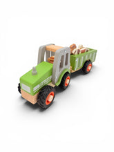 Load image into Gallery viewer, Green Tractor with farm animals and a farmer