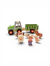Load image into Gallery viewer, Green Tractor with farm animals and a farmer