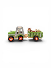 Load image into Gallery viewer, Green Tractor with farm animals and a farmer