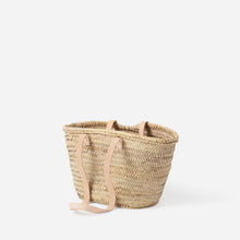 Load image into Gallery viewer, Moroccan Basket with Leather Handles