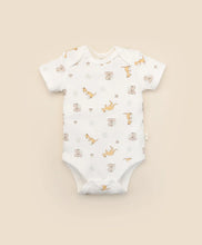 Load image into Gallery viewer, Organic Cotton Baby Short Sleeve Bodysuit | Kangaroo & Koala