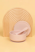 Load image into Gallery viewer, Silicone Suction Bowl with lid + Spoon Set | Blossom