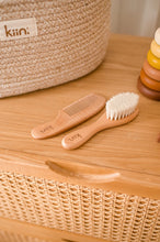 Load image into Gallery viewer, Wooden Baby Brush + Comb Set
