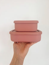 Load image into Gallery viewer, kids-silicone-bento-lunchbox-rose
